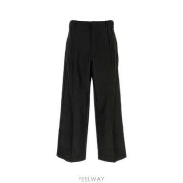 [X45]르메르 PA1332LF1703 BK998 남성 바지 면바지 조거 카고 와이드 Black wool b