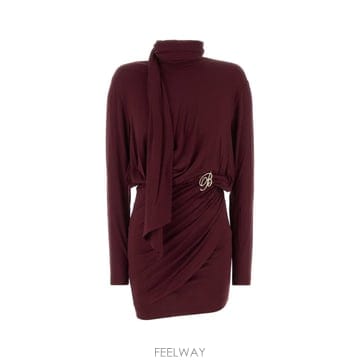 Blumarine [X45]���縶�� RF6079J16182A877A 91317 ���� ���ǽ� �� �̵� �̴� �巹�� Burgund[X45]���縶�� RF6079J16182A877A 91317 ���� ���ǽ� �� 