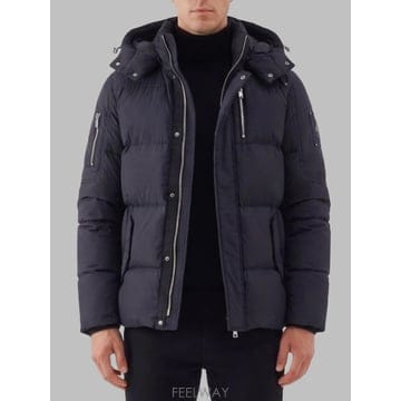 26FW 무스너클 Everest 3Q 블랙 나일론 다운 자켓 M36MJ146292 TP582098706
