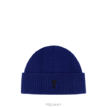 26FW AMI Ami de Coeur 비니 in electric 블루 울 블렌드 UBO006018A271 