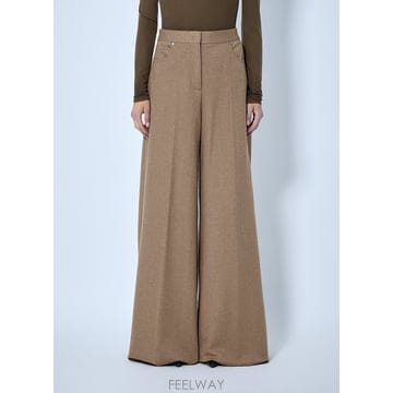 26 F/W 막스마라 헤링본 와이드레그 트라우저 26217860226 B0112489672