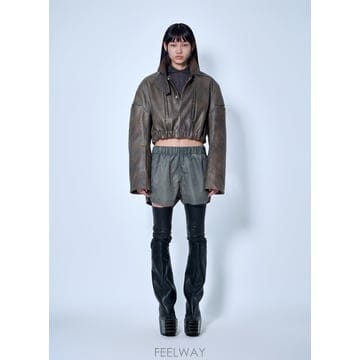 26 F/W 릭오웬스 COLLARED MAC 봄버 자켓 RO02F57 B0112489686