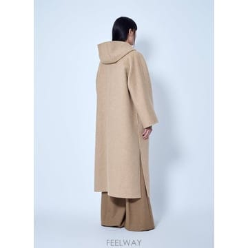 26 F/W 막스마라 후드 카멜 & 모헤어 코트 26210162936 B0112489687