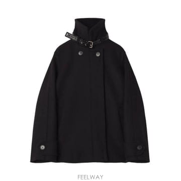 26FW 랑방 쇼트 블랙 코트 RWCO0022472410 TP581958194
