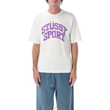 26FW 스투시 BLOCK SPORT 티셔츠 1905217WHT TP582021921