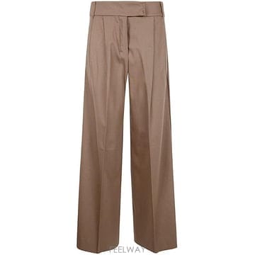 S Max Mara 카르멘 하이웨이스트 와이드 레그 팬츠 2429136053600 008CAMEL TP979