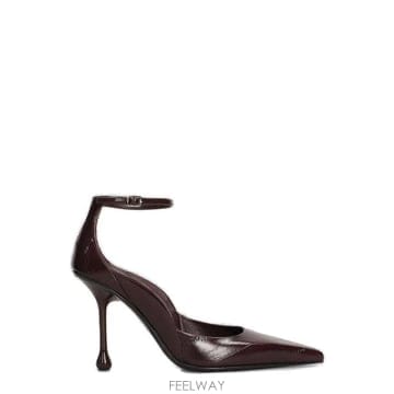 지미추 퀸시 95 앵클 스트랩 펌프스 J000185358 BORDEAUX TP979832795