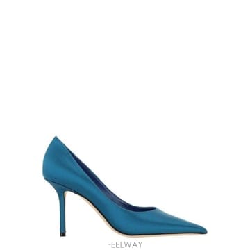 Jimmy Choo Love 85 포인티드 토 펌프스 LOVE85 SATLAGOON TP979832563