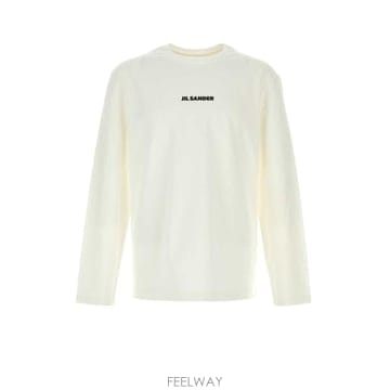 Jil Sander 긴소매 크루넥 티셔츠 J22GC0236J20103 102 TP979777131