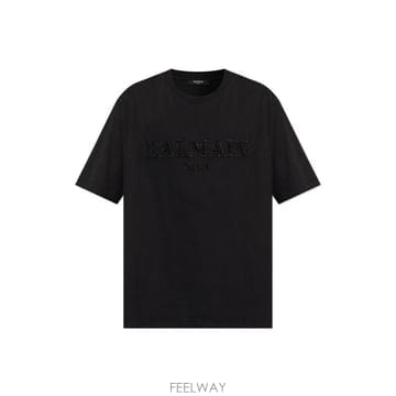Balmain 임벨리시드 로고 티셔츠 HH1EG265PD61 EAP TP979778025