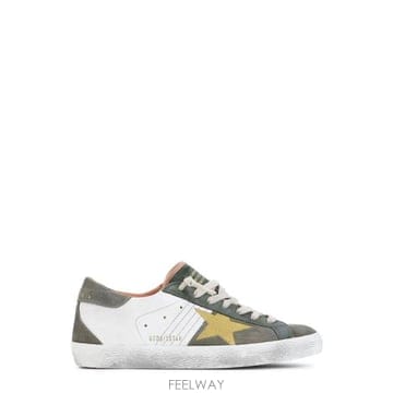 골든구스 디럭스 브랜드 슈퍼스타 로우탑 스니커즈 GMF01110F008755 36106OLIVEGREEN T