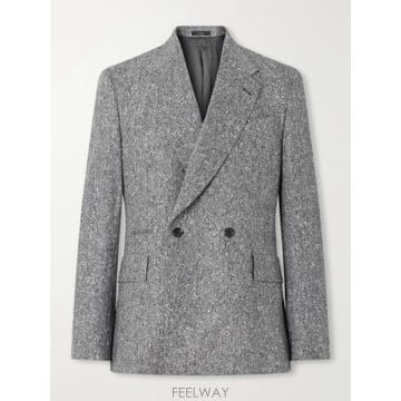 26 FW 폴스미스 그레이 더블 브레스티드 도니걸 울 트위드 블레이저 TP581954865