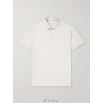 26 FW 키톤 그레이 코튼 저지 폴로 셔츠 TP582109786