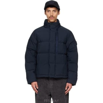 26 FW 스톤아일랜드 네이비 4100083 코튼 나일론 텔라 다운 재킷 262828M178010