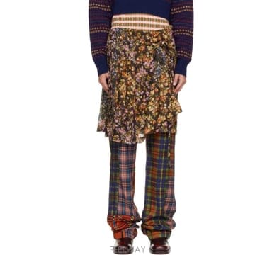 Dries Van Noten 26 FW �帮���ݳ�ư ��Ƽ�÷� ���ڽ� ��ĿƮ ������ 262358F08700926 FW �帮���ݳ�ư ��Ƽ�÷� ���ڽ� ��ĿƮ ������ 262
