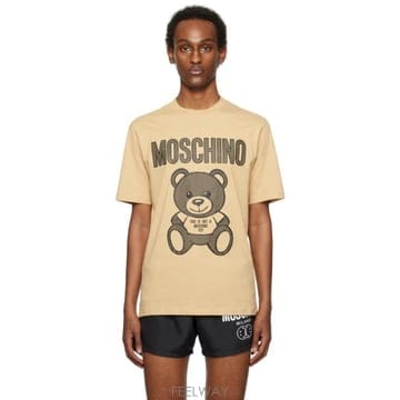 Moschino 26 FW ��Ű�� ������ �׵� �޽� Ƽ���� 241720M21300726 FW ��Ű�� ������ �׵� �޽� Ƽ���� 241720M213007