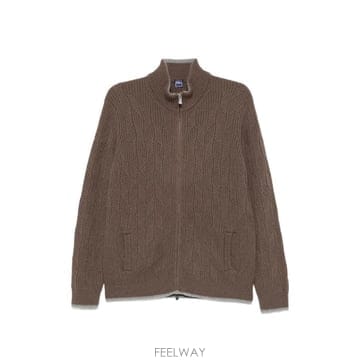 26 FW Fedeli 케이블 니트 집업 가디건 MU006550 TP457717955