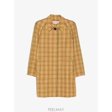26 FW 마르니 체크 패턴 파이핑 디테일 코트 CPMA0304I0UTWA67 TP459420198