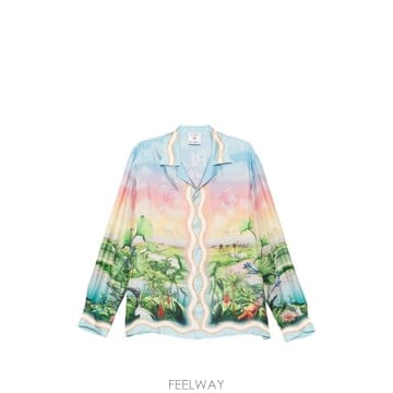 26 FW 카사블랑카 테니스 클럽 쿠반 칼라 셔츠 AW26SH00604 TP459108576