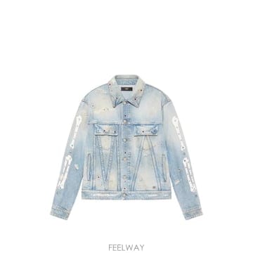 26 FW 아미리 디스트레스드 이펙트 장식 재킷 AMOUJA1036 TP456617594
