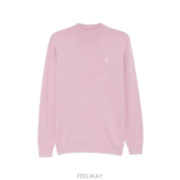 26 FW 칼라거펠트 로고 패치 골지 트리밍 스웨터 6550020563300 TP454951421