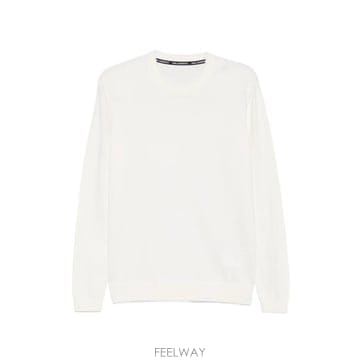 26 FW 칼라거펠트 로고 자수 크루 넥 스웨터 6550000563300 TP454951364