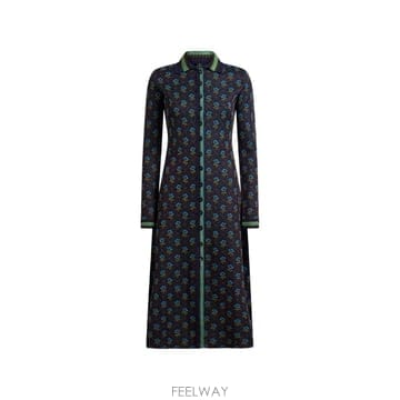 26 FW 에트로 다이아몬드 플라워 모티프 자카드 미디 셔츠 드레스 WRKA0084AQ12T TP455633