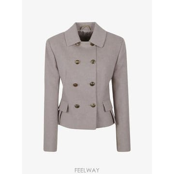 Ermanno Scervino 26 FW �������뼳��� double breasted peplum jacket D496I707YAN TP4526 FW �������뼳��� double breasted peplum jacket D49