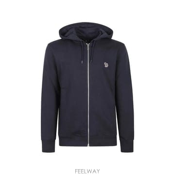 26 FW 폴스미스 지브라 로고 다크 네이비 코튼 후드 집업 M2R360RWZEBRA TP458708445