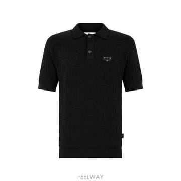 26 FW 필립플레인 자카드 모노그램 폴로 셔츠 UAFCMTK9407PTE021N TP459207397