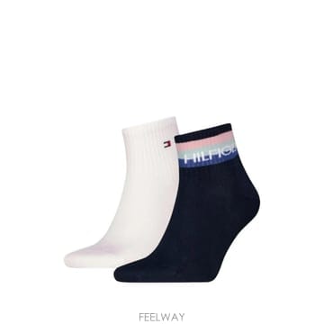 26 FW 타미힐피거 로고 프린트 스트라이프 양말 701238497 TP458191325