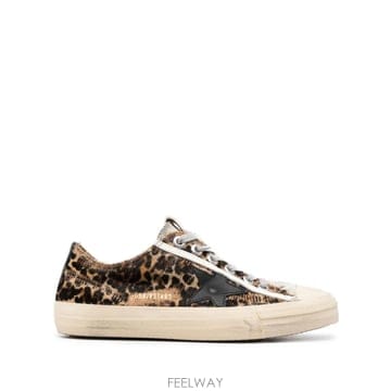 26 FW Golden Goose 레오파드 프린트 레이스업 스니커즈 GWF00129F005030 TP4587