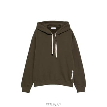 26 FW 질샌더 로고 프린트 드로스트링 후드티 J22GU0167J20128 TP456368835