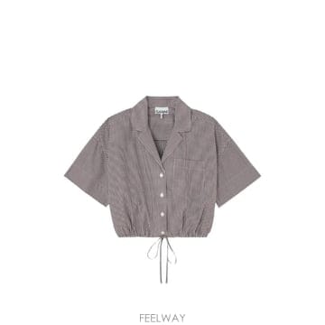 26 FW 가니 체크 크롭 셔츠 A1040308 TP455897629