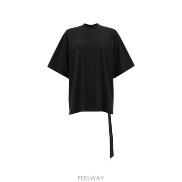 26 FW 릭오웬스 점보 스트랩 디테일 크루 넥 티셔츠 DS02F6204RN09 TP458188538