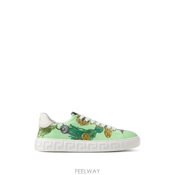 26 FW 베르사체 그레카 프린트 캔버스 스니커즈 10246531A18999 TP455660974