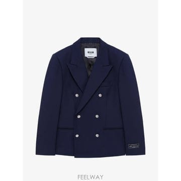 26 FW 엠에스지엠 더블 브레스티드 피크 라펠 재킷 4140MG06267502 TP458188146