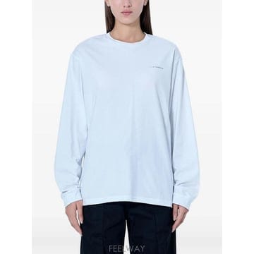 26 FW 세실리에 반센 보우 프린트 긴소매 티셔츠 226RTW19006CBLILYTSHIRT TP45916