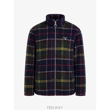 26 FW 바버 타탄 셰르파 플리스 가디건 MFL0187TN11 TP458859322