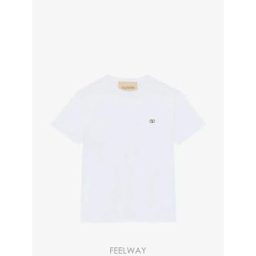 26 FW 발렌티노 가라바니 브이로고 자수 코튼 티셔츠 VMG10VBMM TP455601991