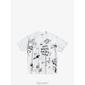 26 FW 안티소셜소셜클럽 일러스트 프린트 티셔츠 ILLUSTRATEDTEE TP458850994