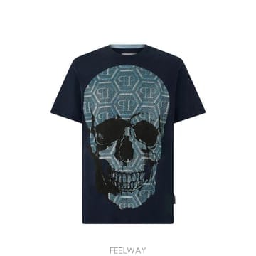 Philipp Plein 26 FW �ʸ��÷��� ���� ���׷� Ƽ���� FAFCMTK9201PJY002N TP45931211626 FW �ʸ��÷��� ���� ���׷� Ƽ���� FAFCMTK9201PJY00