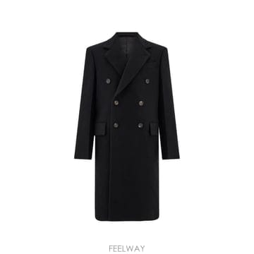 26 FW 페라가모 더블 브레스티드 코트 785347 TP458375033
