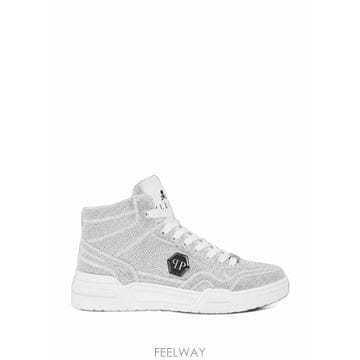 26 FW 필립플레인 프레데터 V2 스트라스 미드탑 스니커즈 FAFSUSC1000PLE010N TP45959