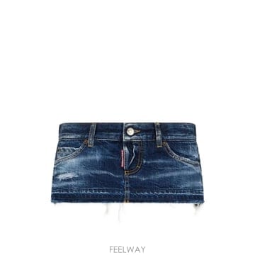 26 FW 디스퀘어드2 디스트레스드 미니 스커트 S72MA1080D30011 TP457556388