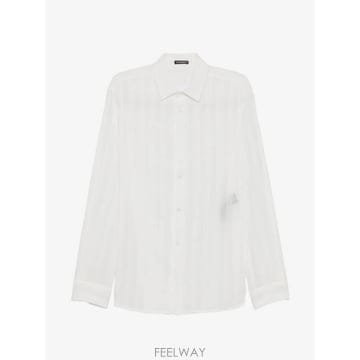 26 FW 앤드뮐미스터 핀스트라이프 패턴 긴소매 셔츠 2620MSH04FA752 TP457650863