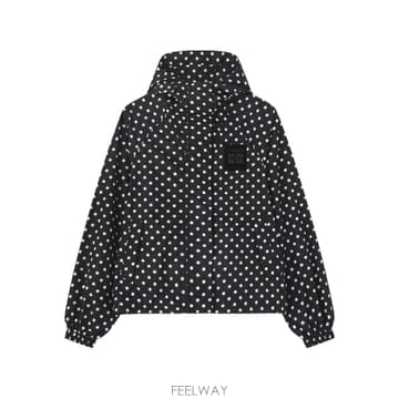 26 FW 가니 폴카 도트 후드 코트 A1010085 TP456565599
