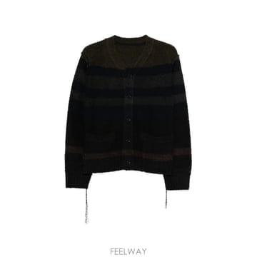 26 FW 사카이 스트라이프 디스트레스드 이펙트 가디건 2603974M TP456014699