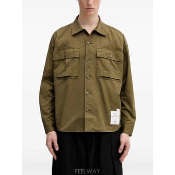 26 FW 네이버후드 로고 패치 플랩 포켓 셔츠 261AQNHSHM05 TP455593563