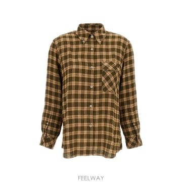 26 FW 웨일즈 보너 체크 패턴 버튼다운 셔츠 WA26SH04VI01789 TP458756830